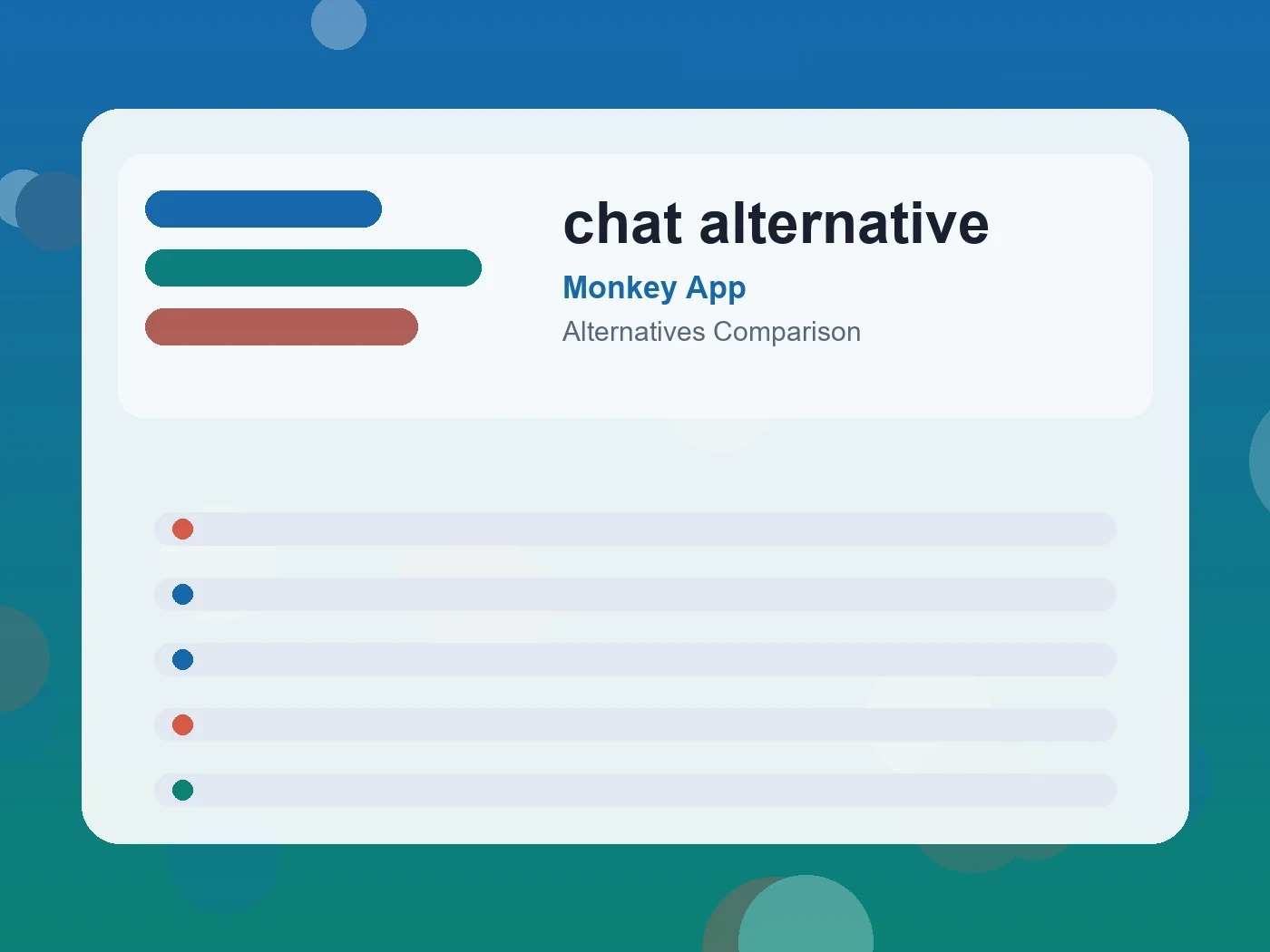 Monkey App chat alternative guide visual
