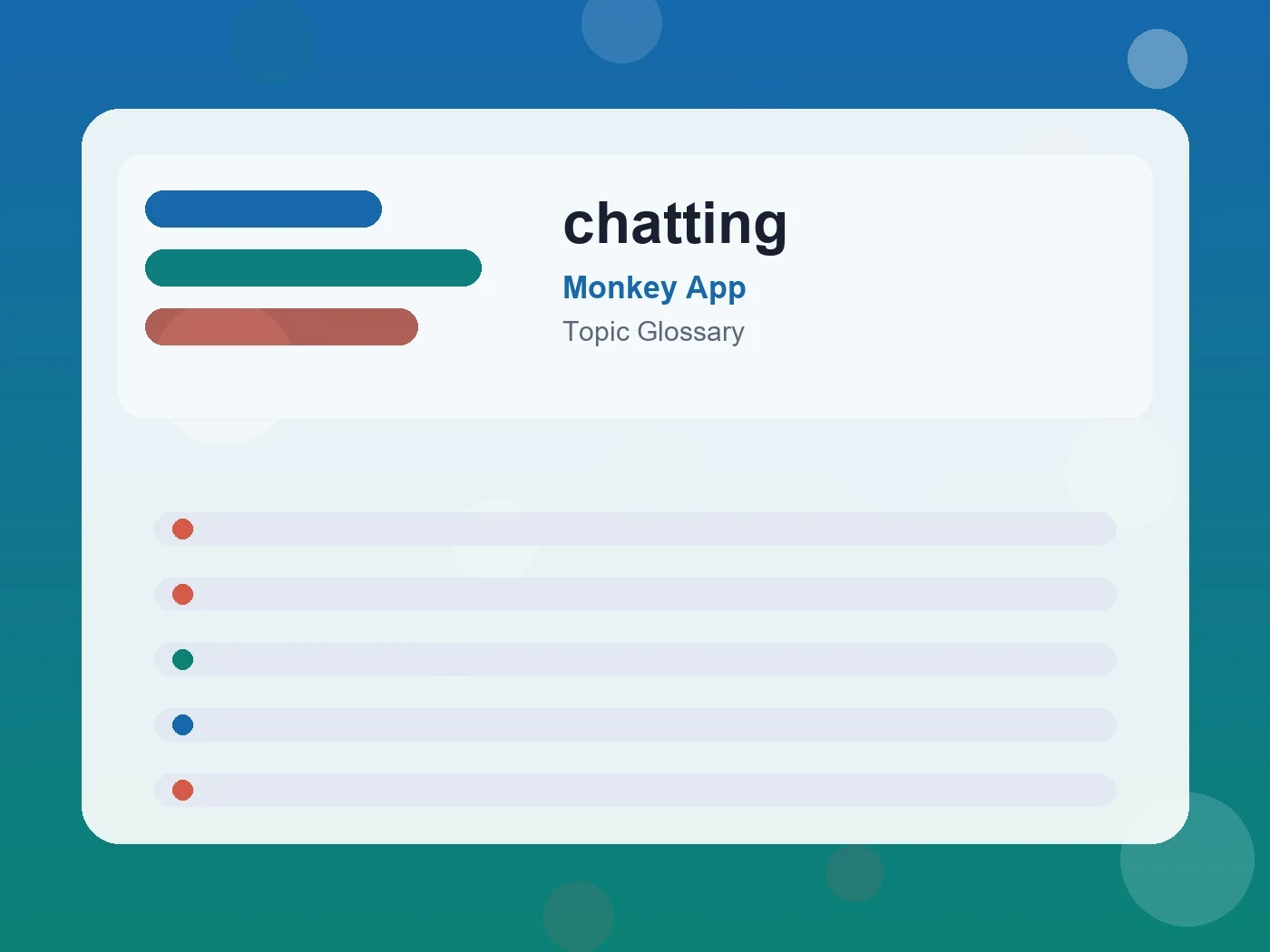 Monkey App chatting guide visual