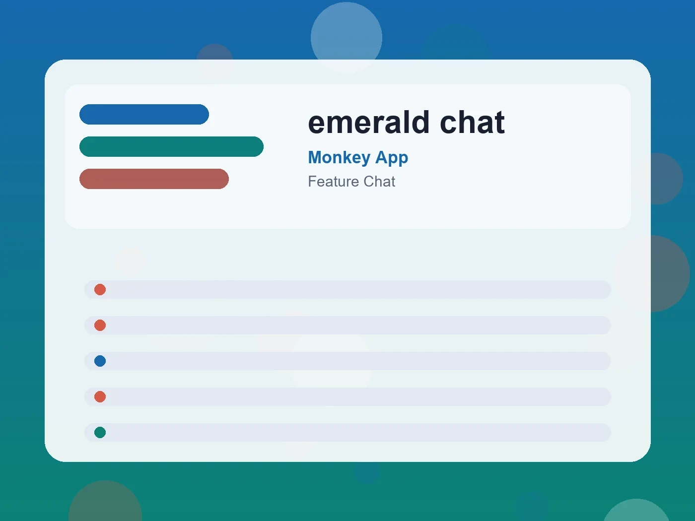 Monkey App emerald chat guide visual