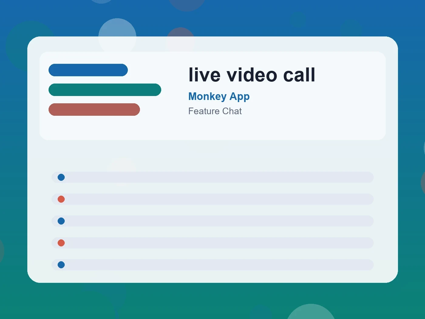 Monkey App live video call guide visual