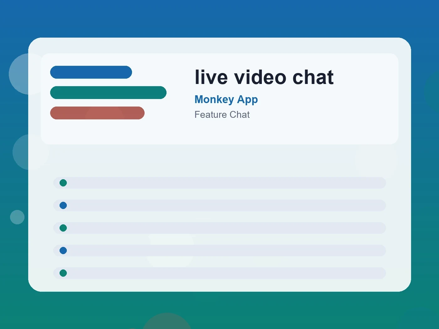 Monkey App live video chat guide visual