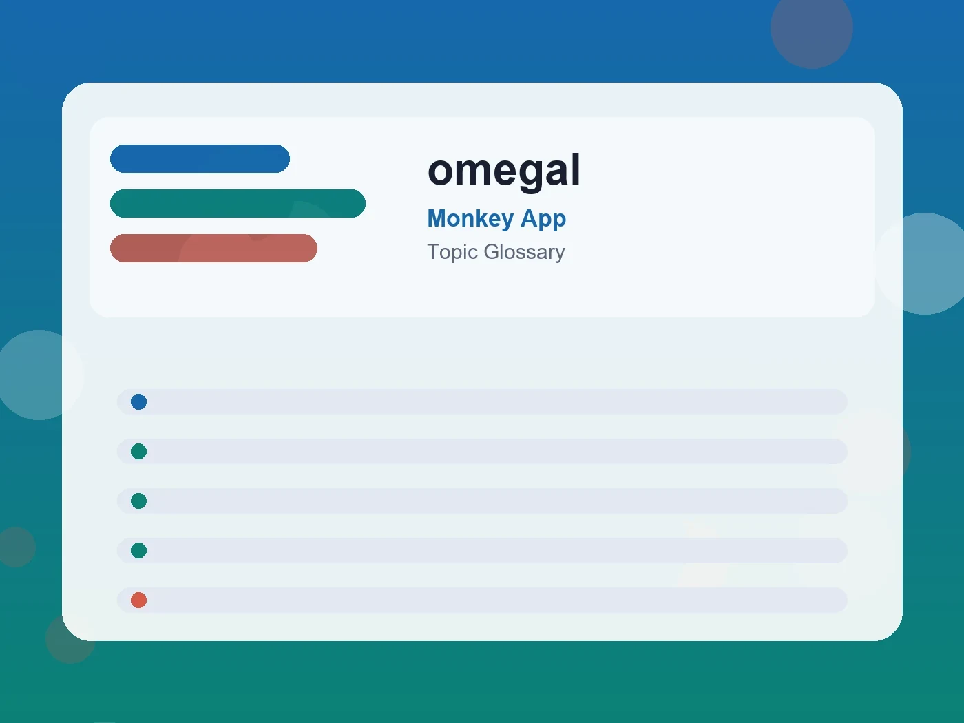 Monkey App omegal guide visual