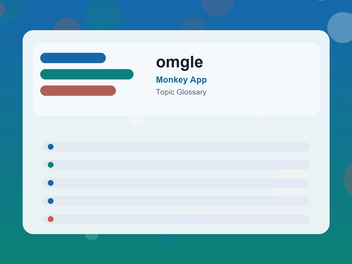 Monkey App omgle guide visual