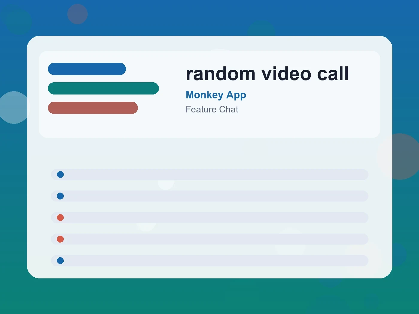 Monkey App random video call guide visual