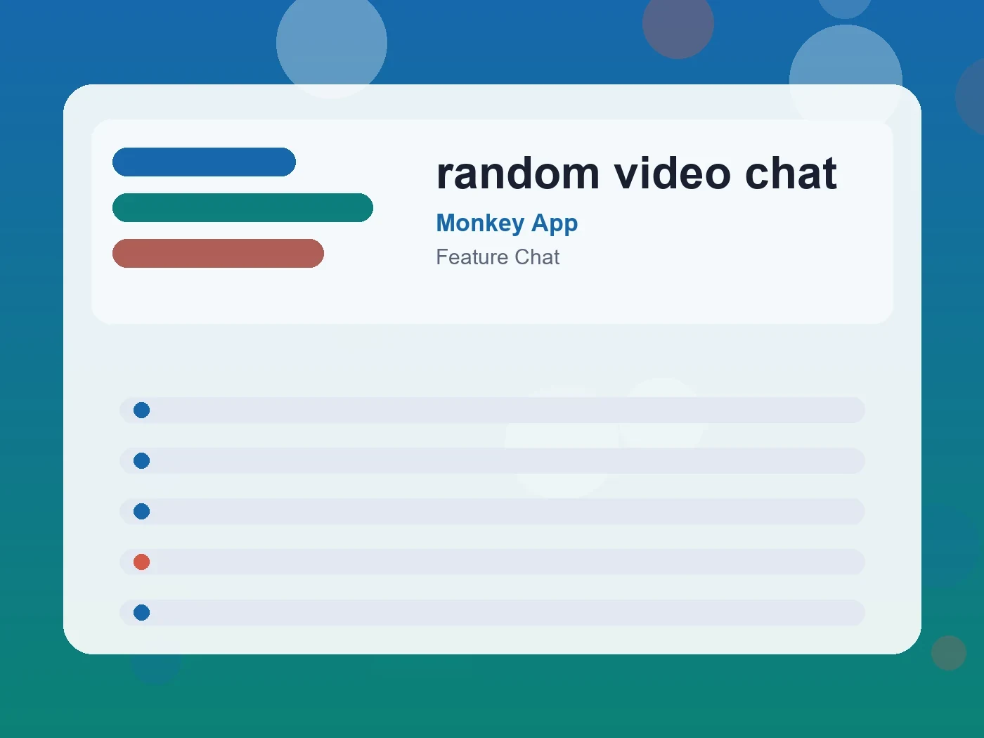 Monkey App random video chat guide visual