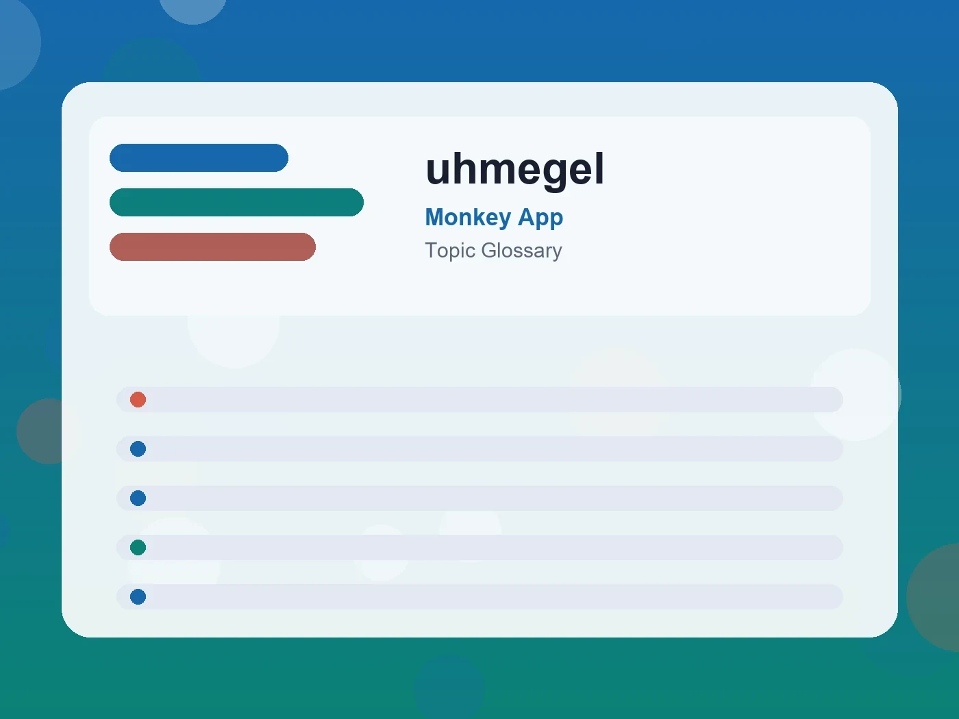 Monkey App uhmegel guide visual
