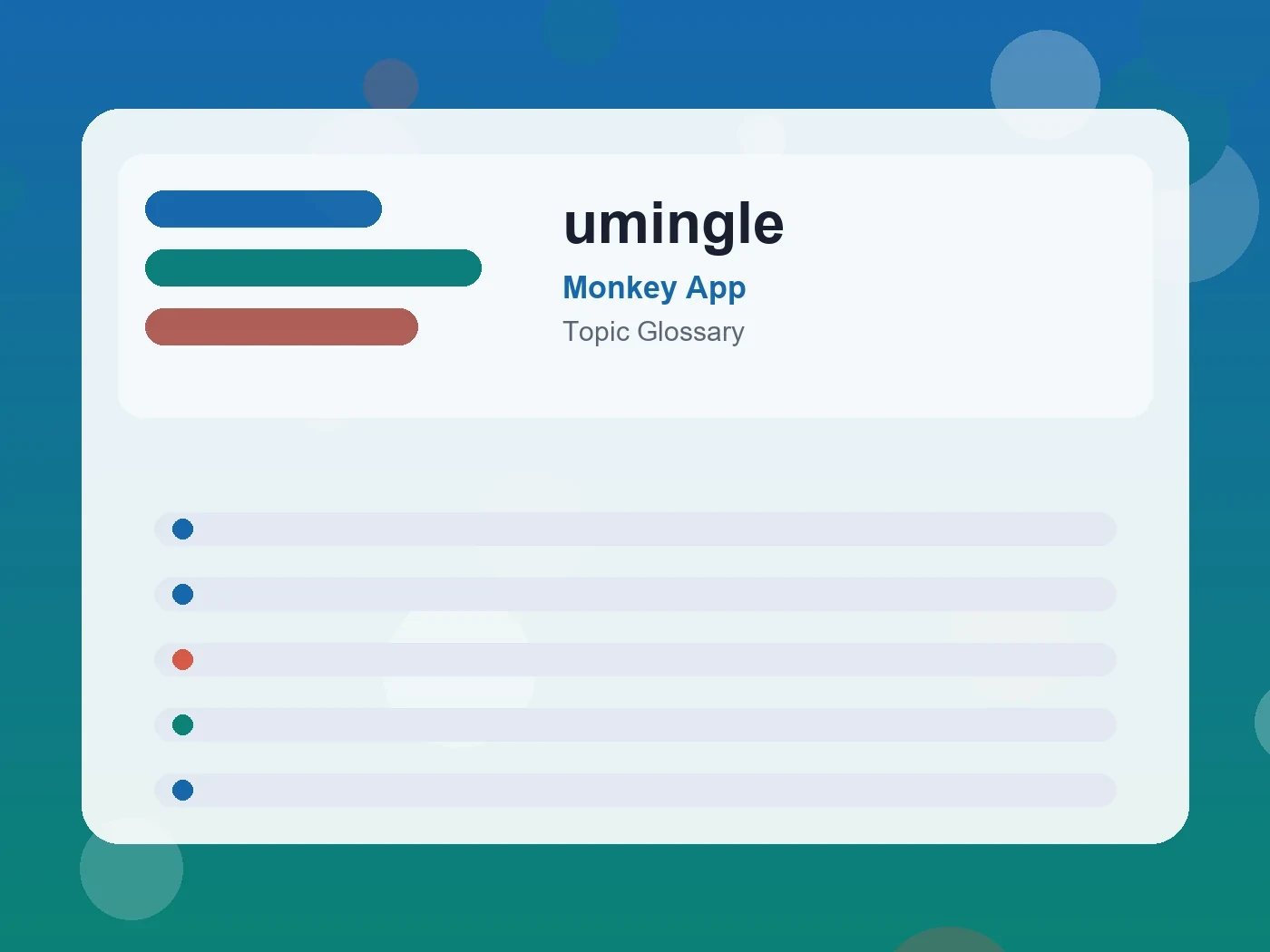 Monkey App umingle guide visual