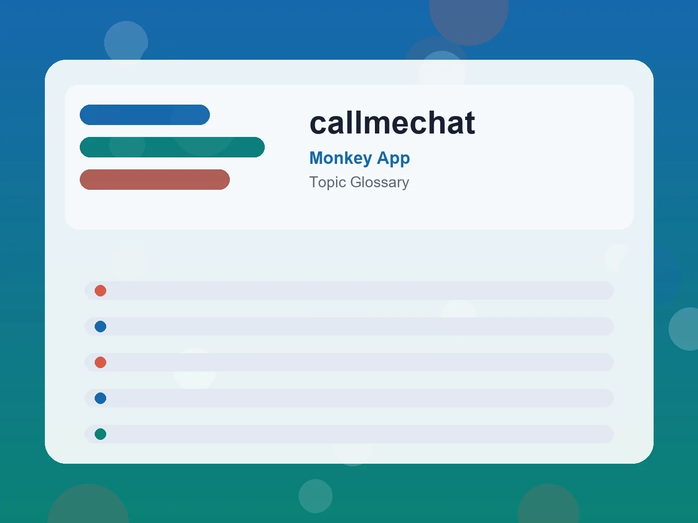 Monkey App callmechat guide visual