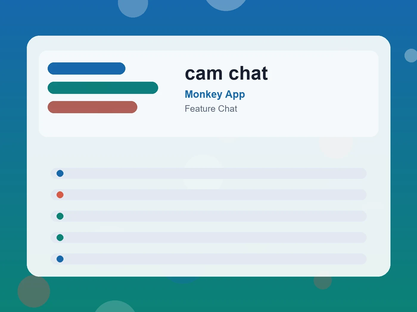 Monkey App cam chat guide visual