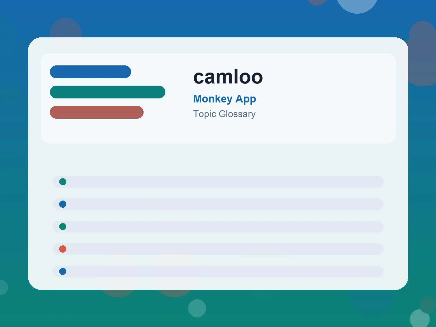 Monkey App camloo guide visual