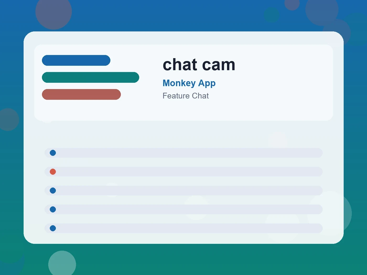 Monkey App chat cam guide visual