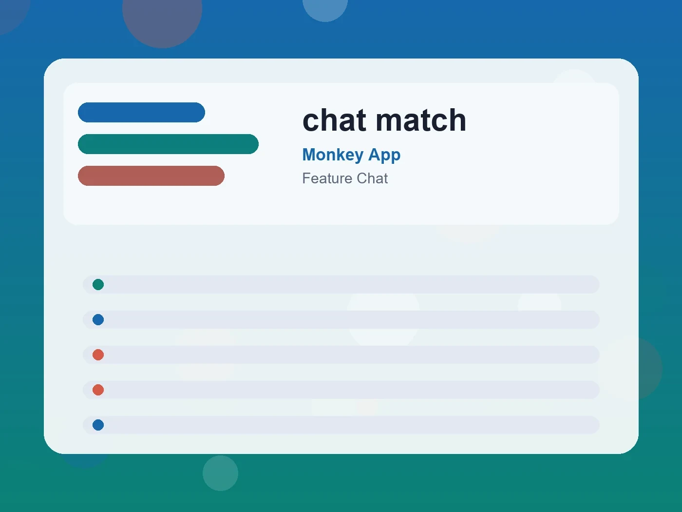 Monkey App chat match guide visual