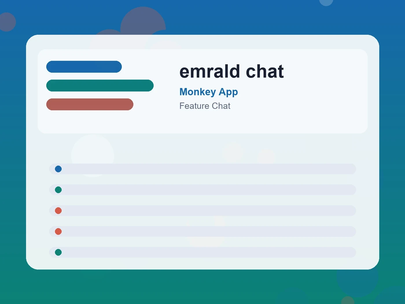 Monkey App emrald chat guide visual