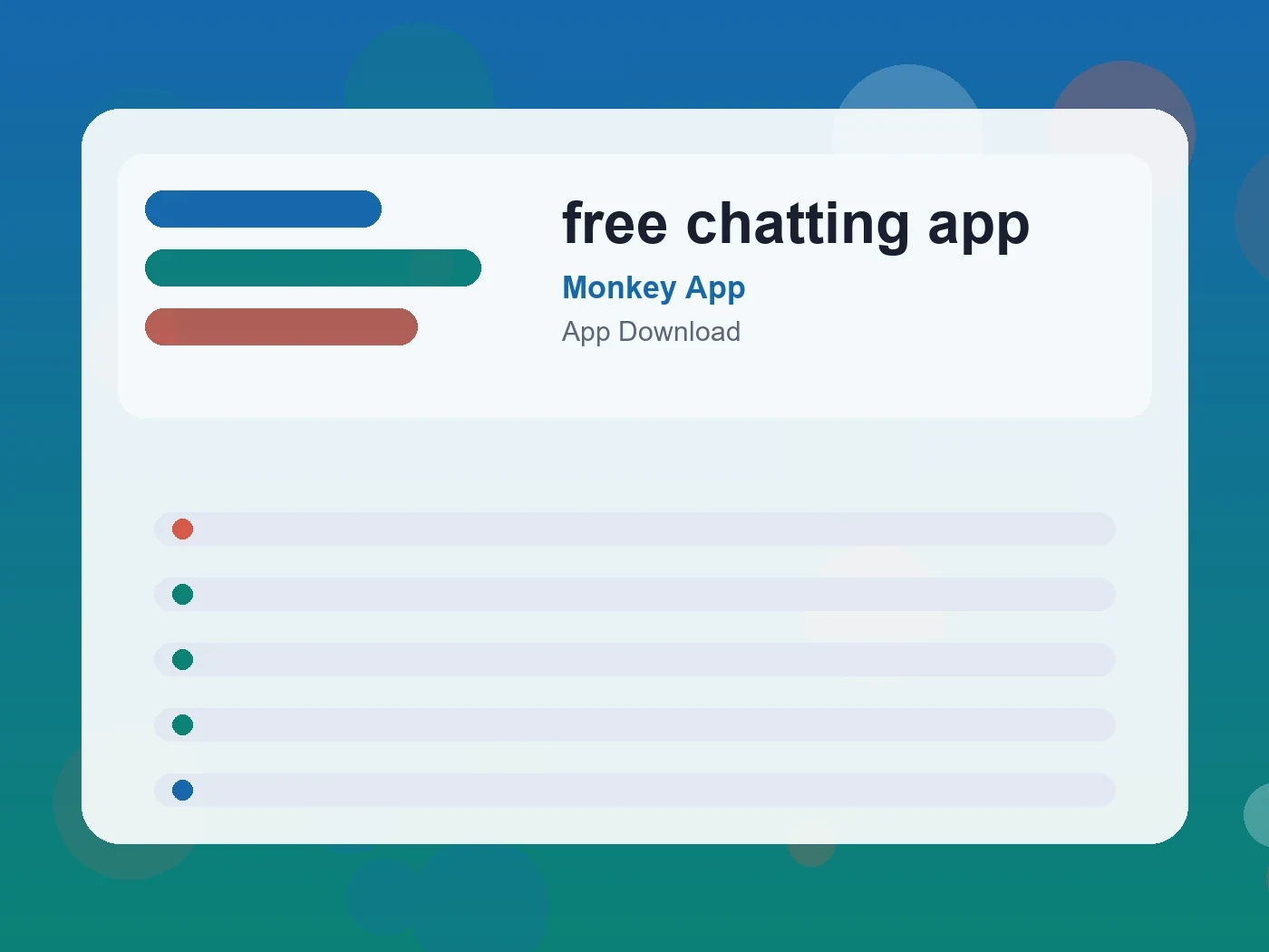 Monkey App free chatting app guide visual