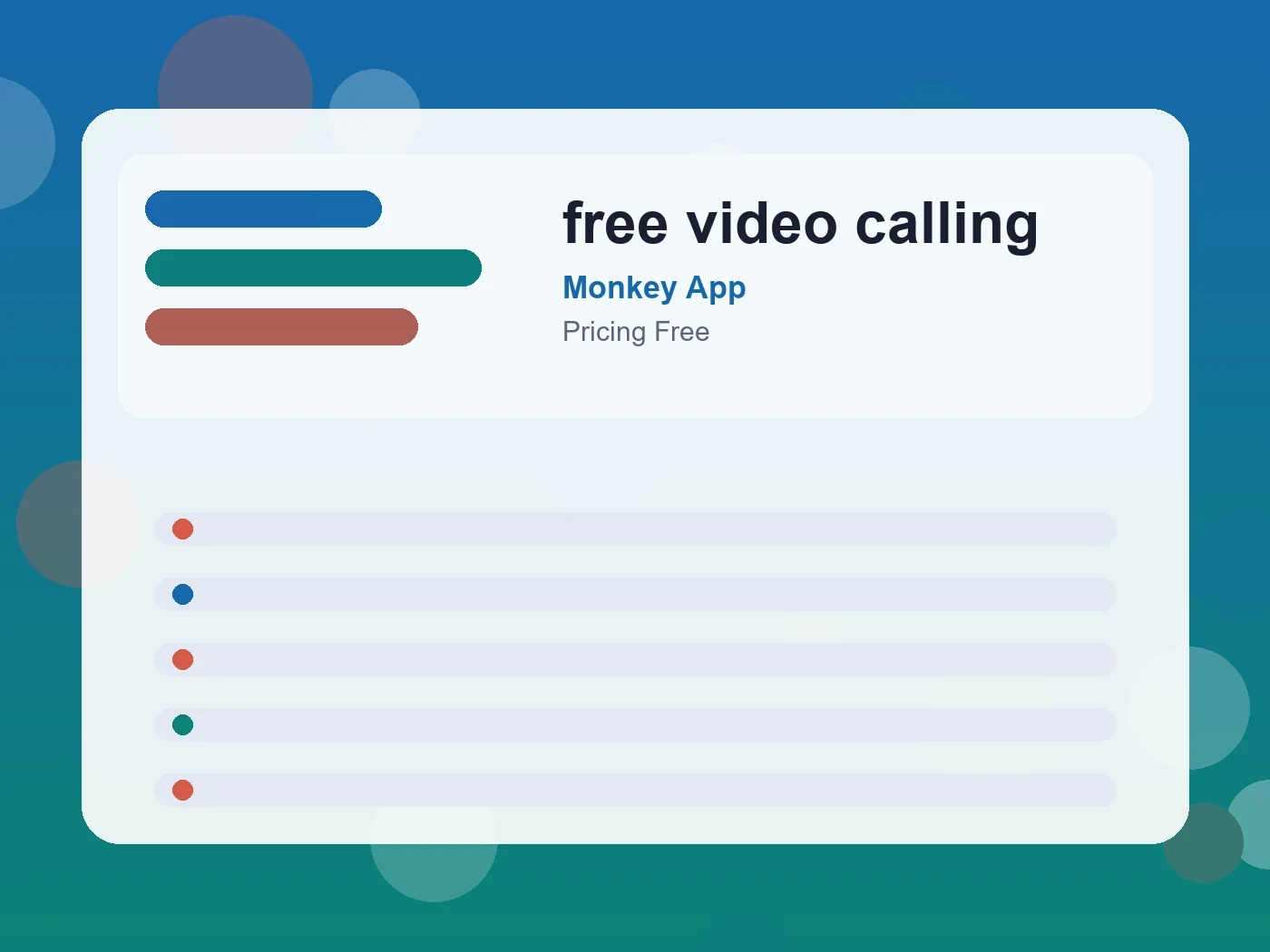 Monkey App free video calling guide visual