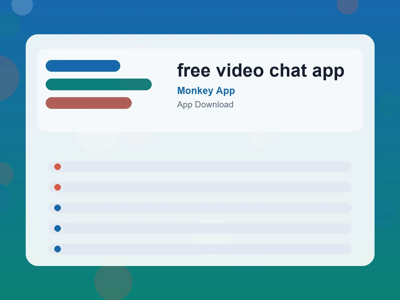 Monkey App free video chat app guide visual