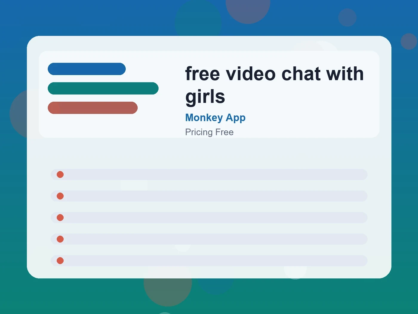 Monkey App free video chat with girls guide visual