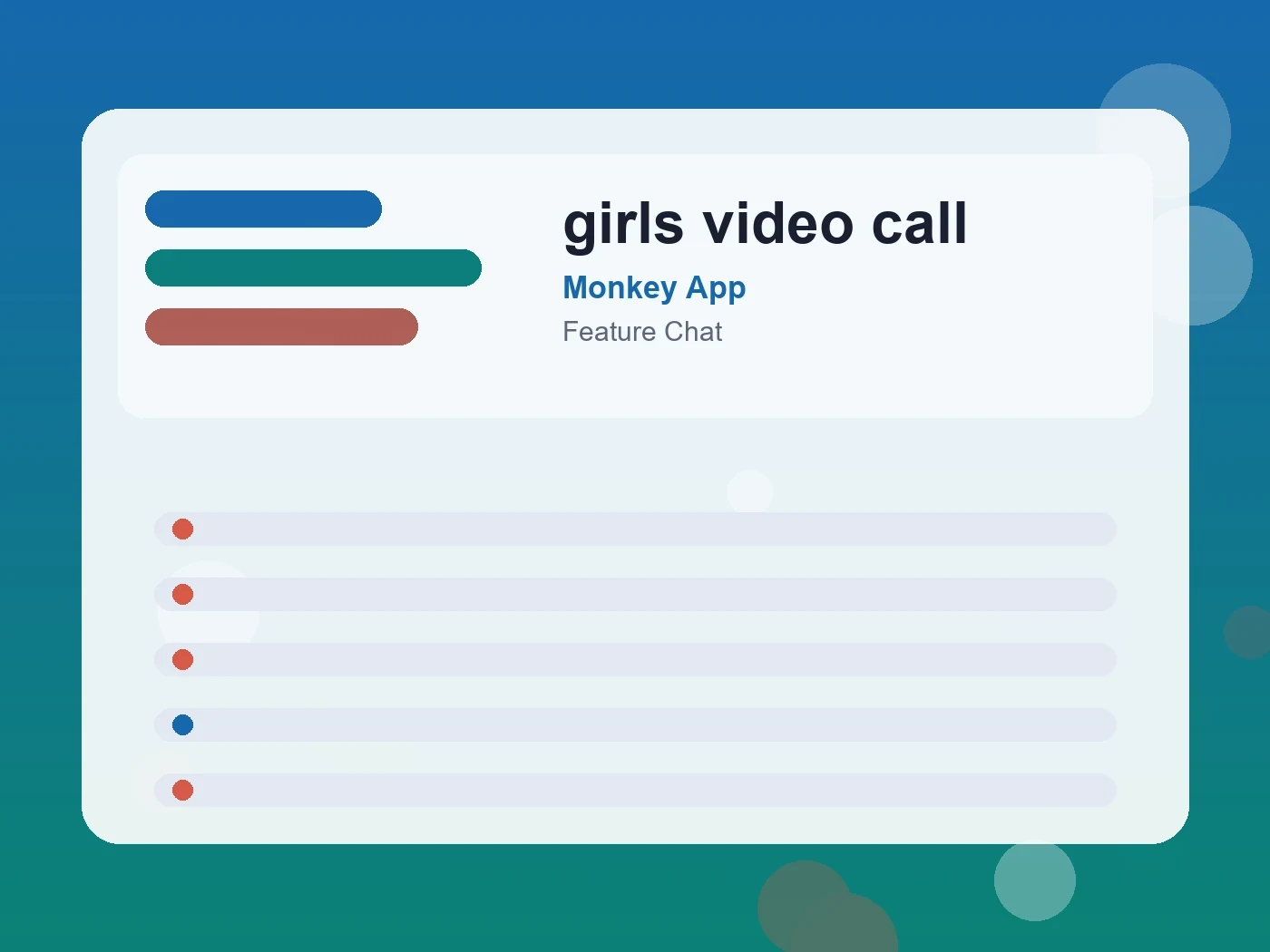 Monkey App girls video call guide visual