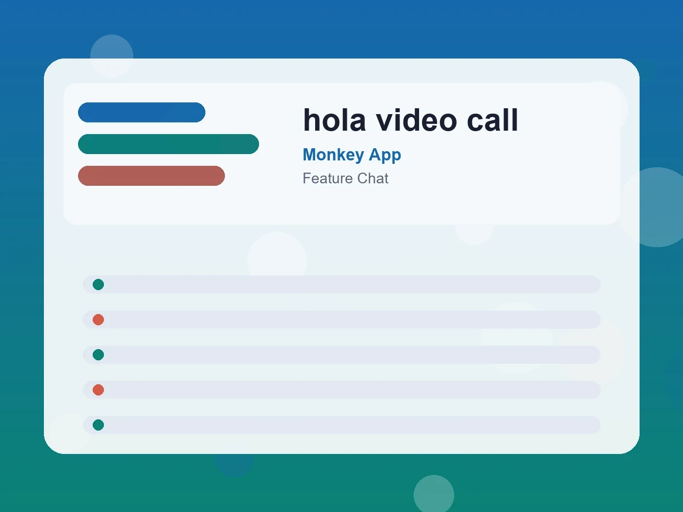 Monkey App hola video call guide visual