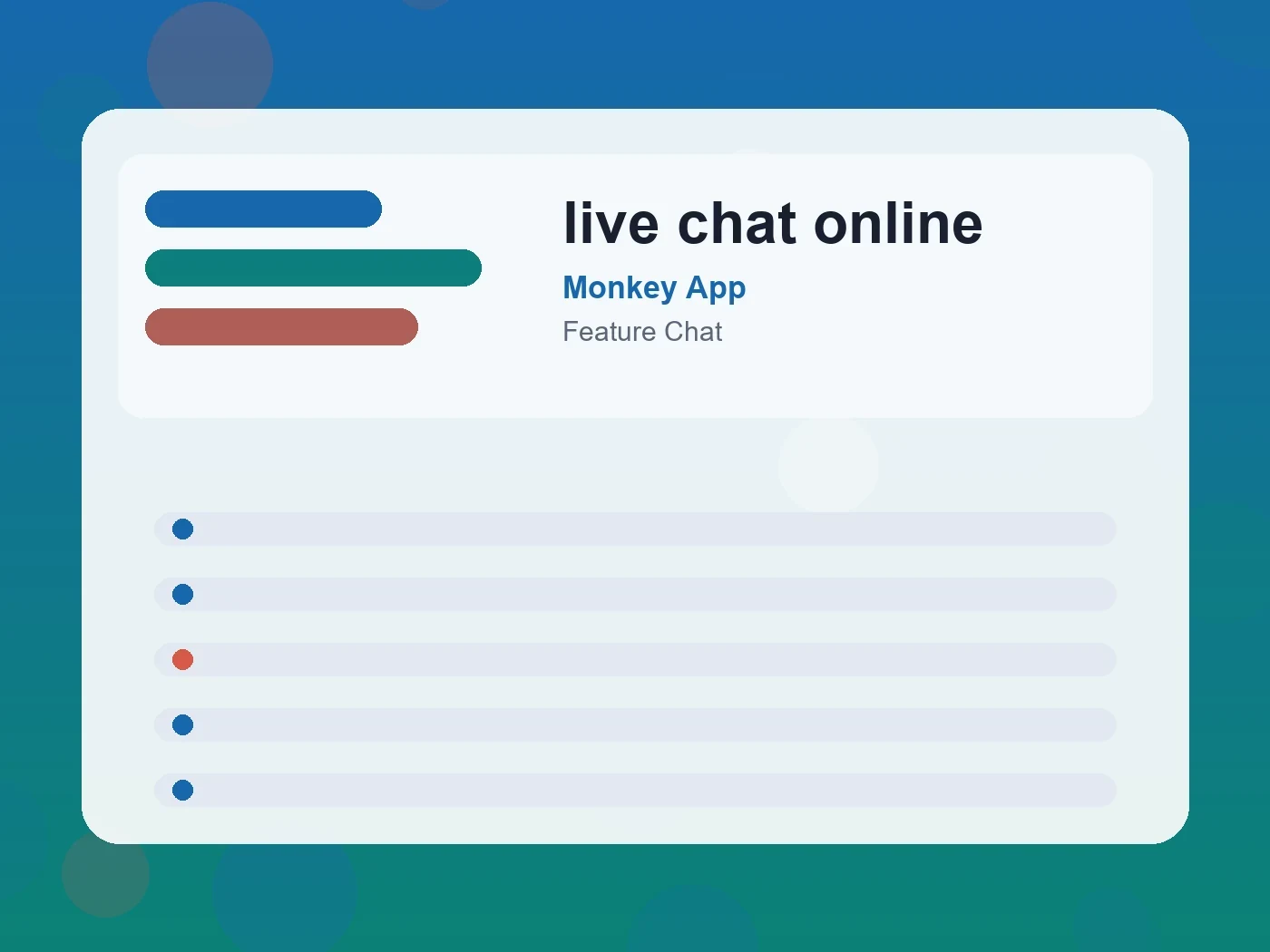 Monkey App live chat online guide visual