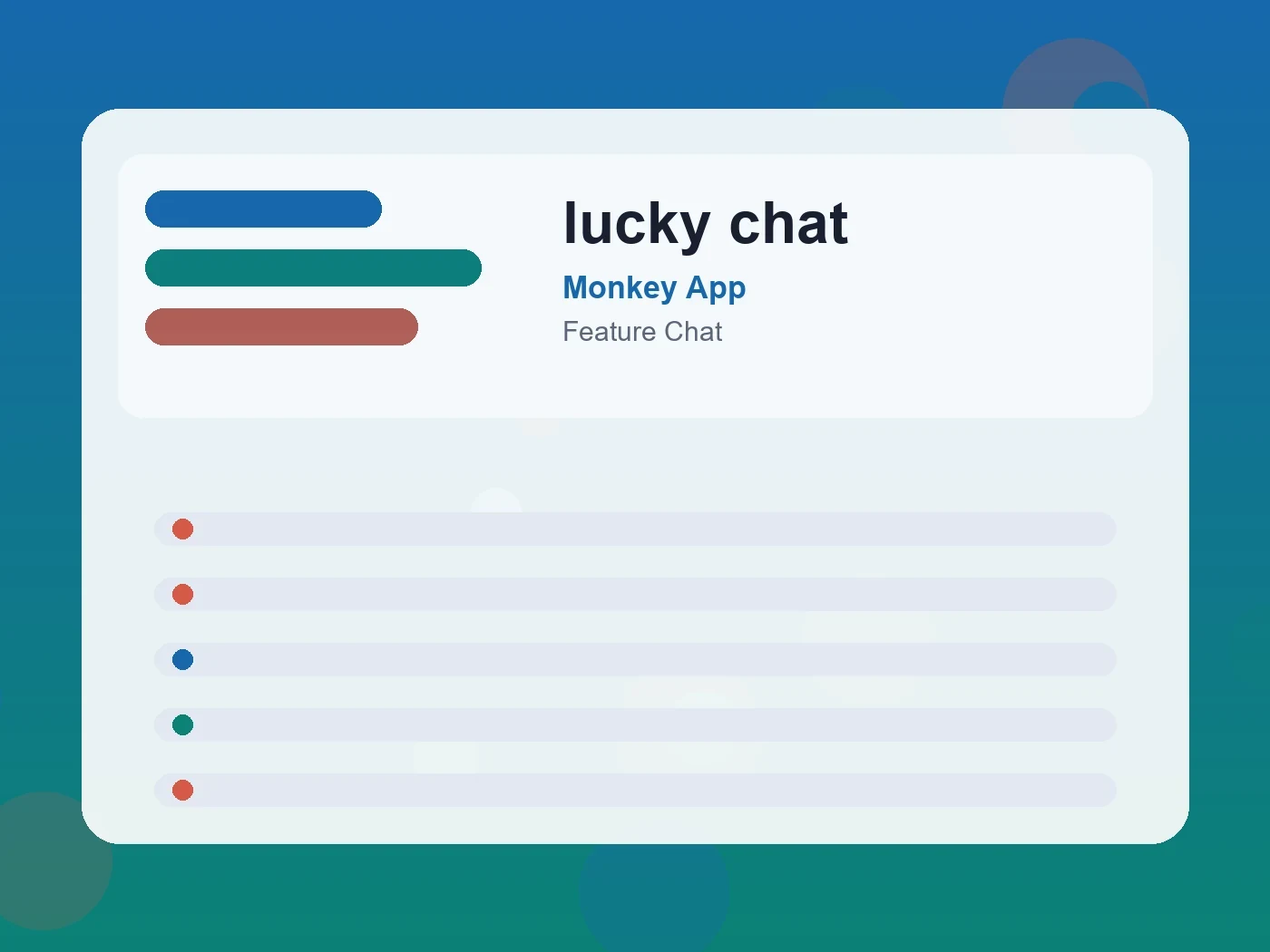 Monkey App lucky chat guide visual
