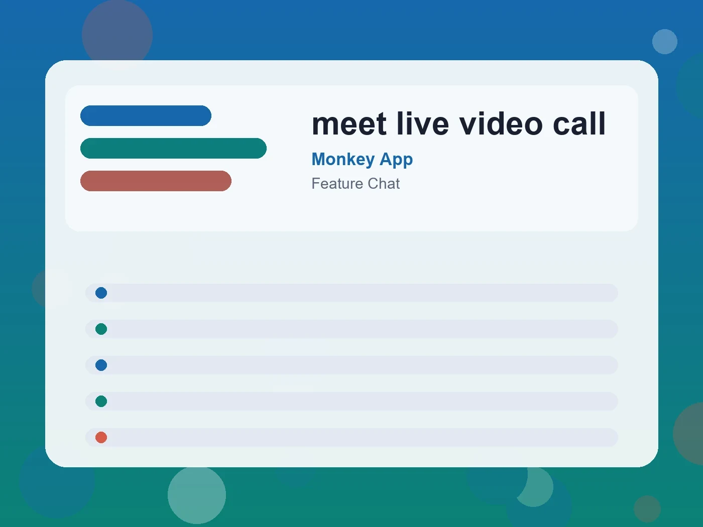 Monkey App meet live video call guide visual