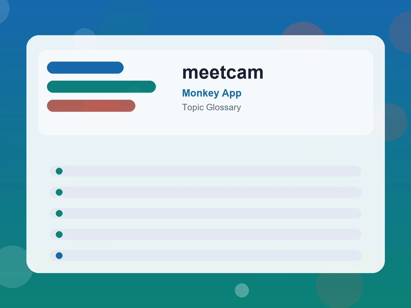 Monkey App meetcam guide visual