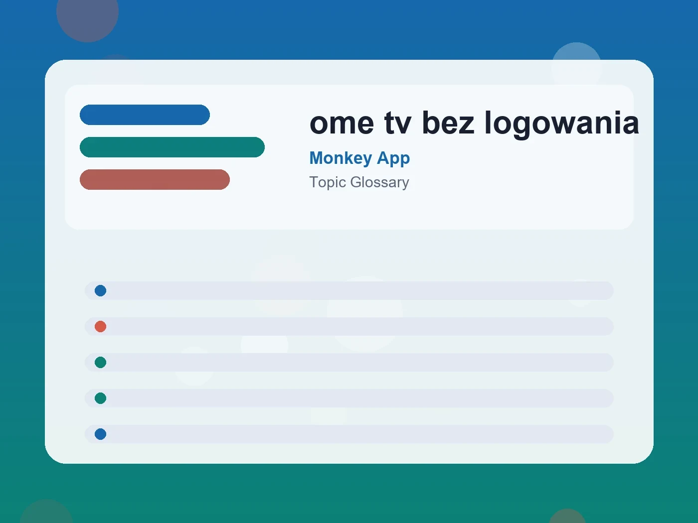Monkey App ome tv bez logowania guide visual