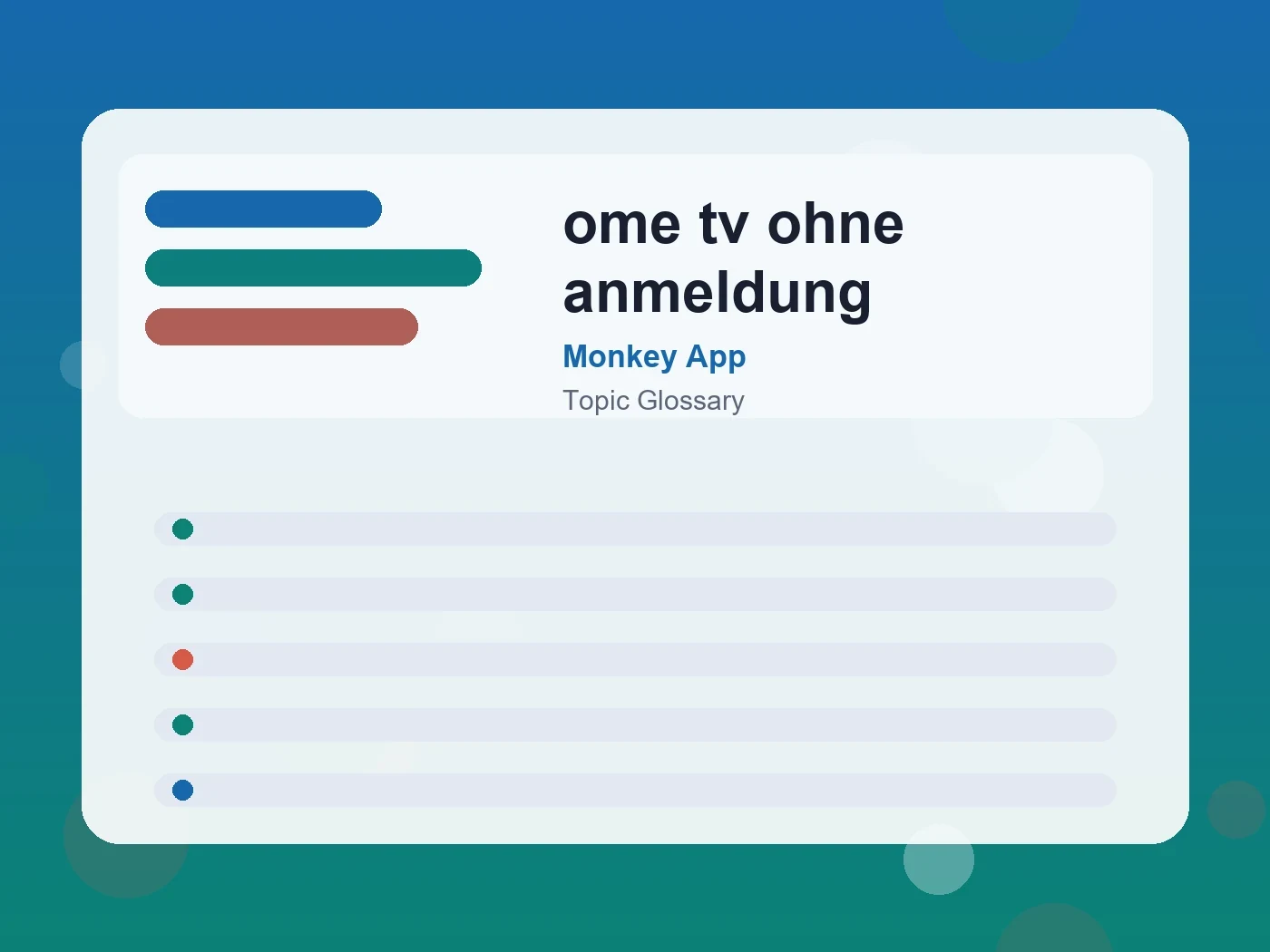 Monkey App ome tv ohne anmeldung guide visual