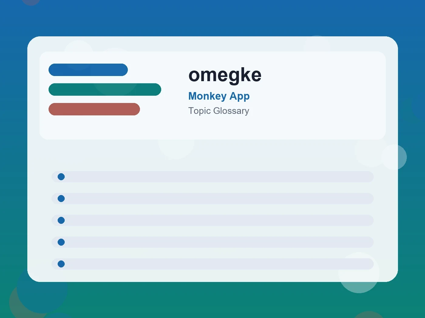 Monkey App omegke guide visual