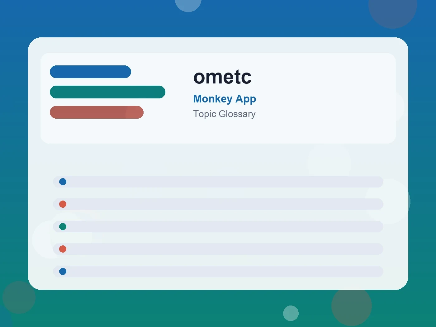 Monkey App ometc guide visual