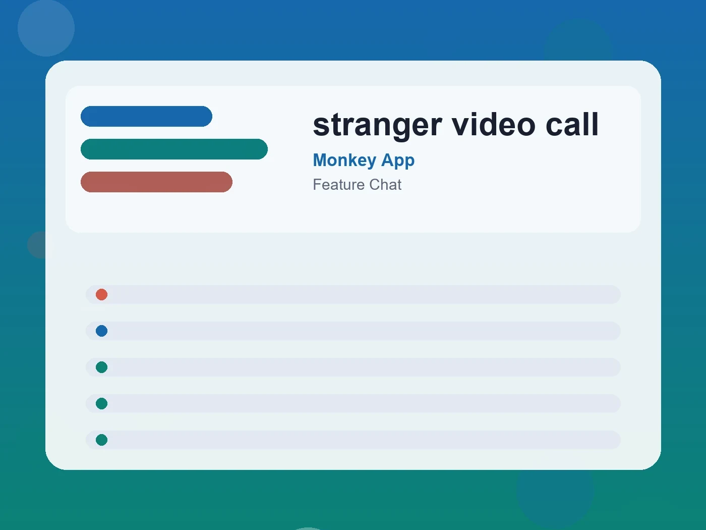 Monkey App stranger video call guide visual