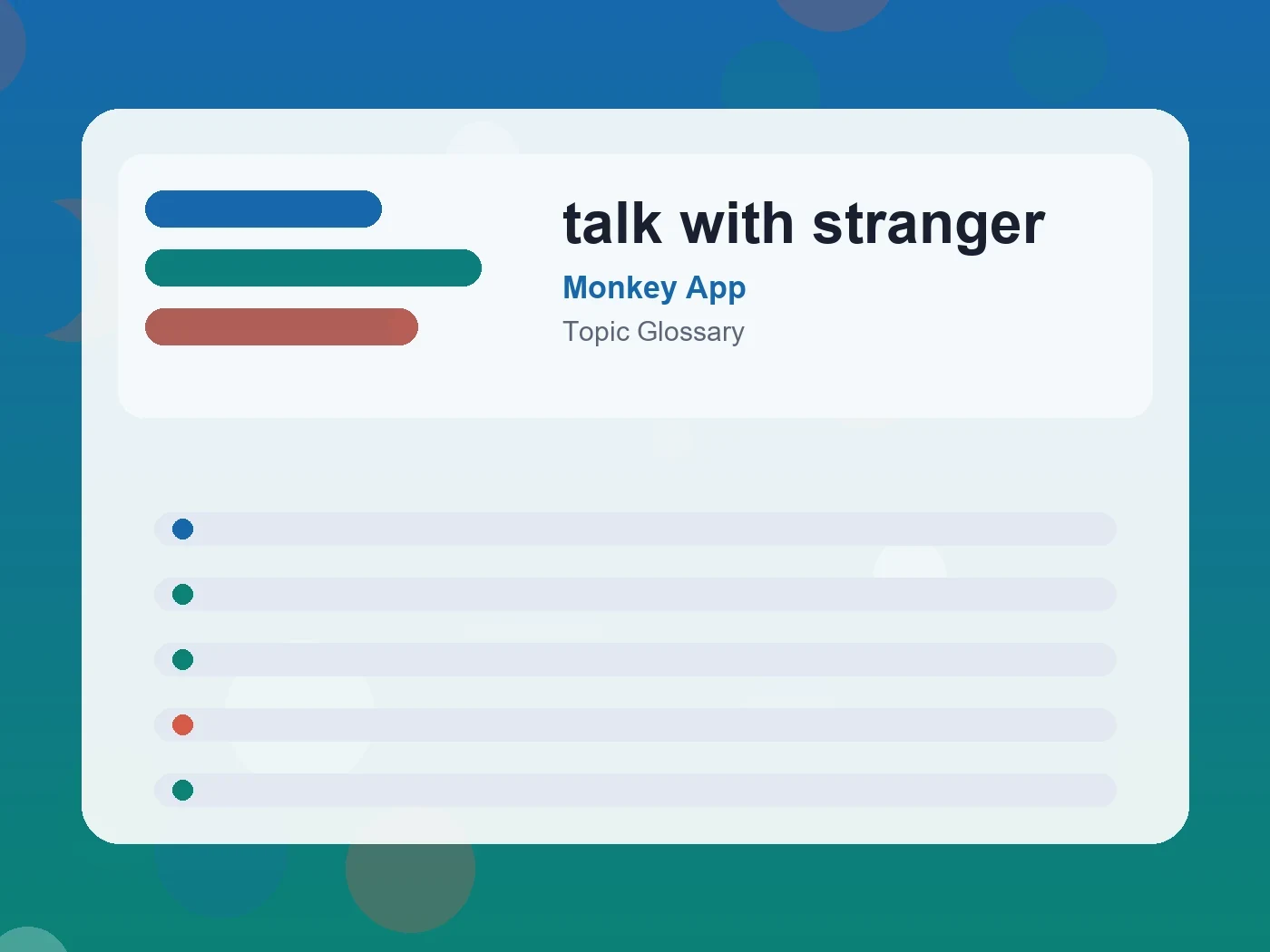 Monkey App talk with stranger guide visual