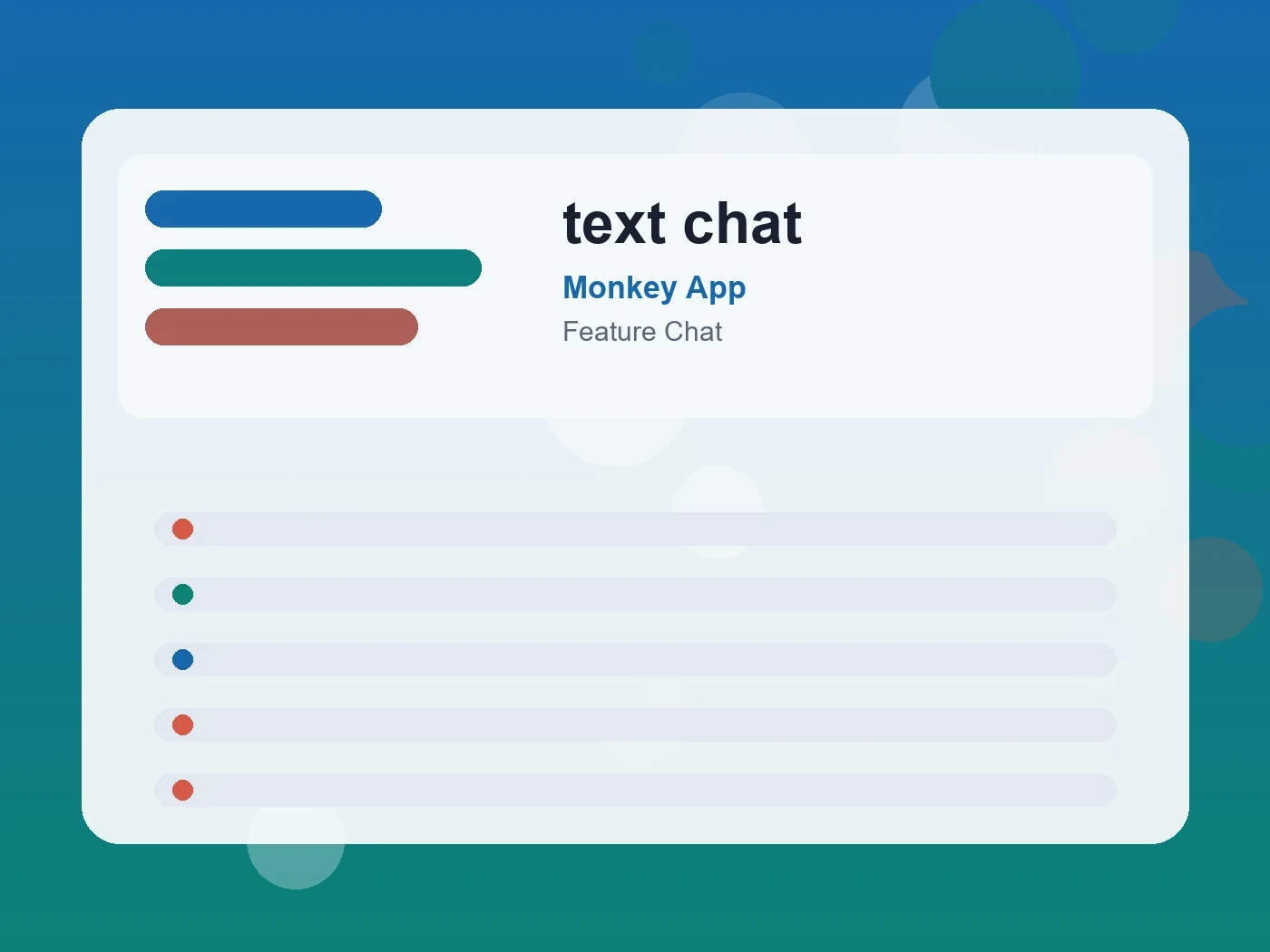 Monkey App text chat guide visual