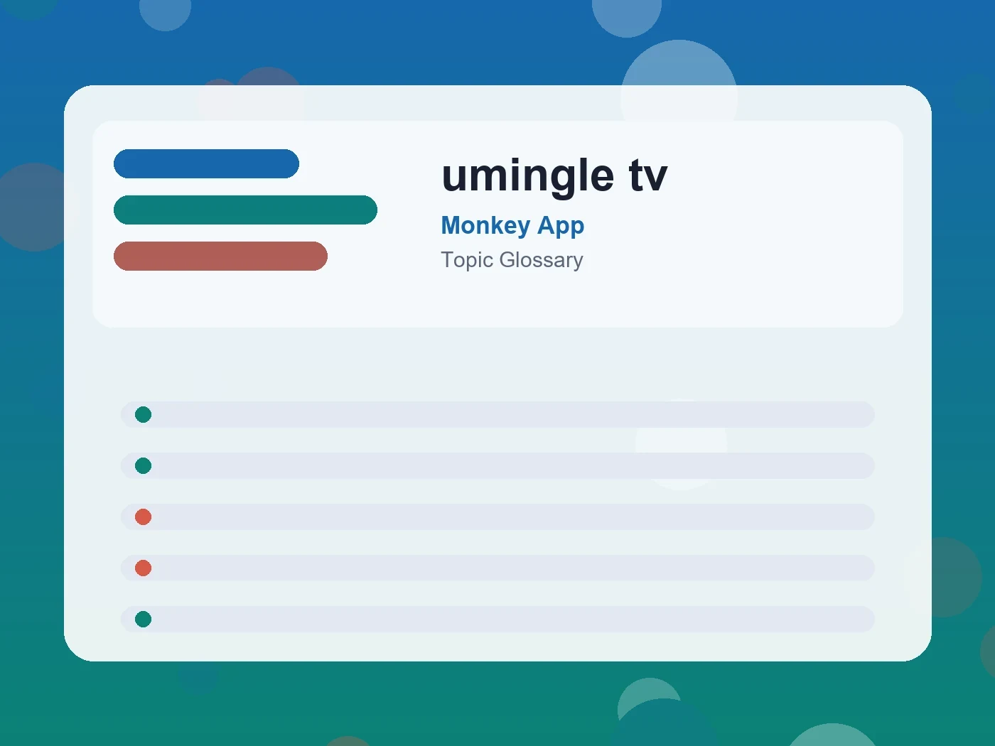 Monkey App umingle tv guide visual