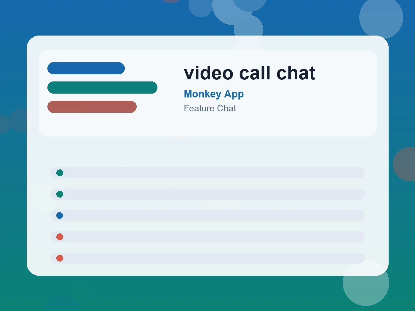 Monkey App video call chat guide visual